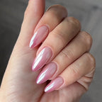 Acrylic Nail Set Glossy Shimmer Adhesive Strips