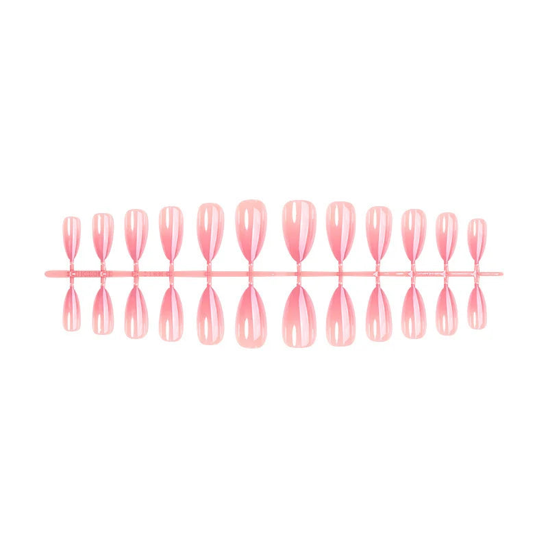 Acrylic Nail Set Glossy Shimmer Adhesive Strips