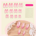 Acrylic Nail Set Glossy Shimmer Adhesive Strips