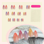 Acrylic Nail Set Gradient Pastel Easy Application