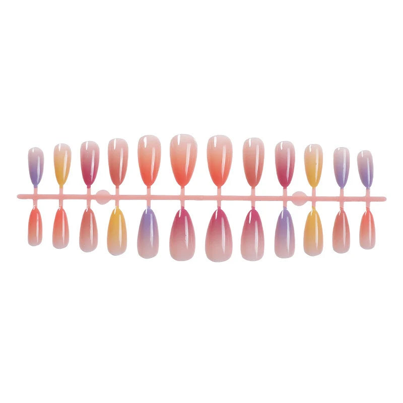 Acrylic Nail Set Gradient Pastel Easy Application