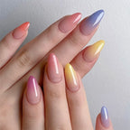 Acrylic Nail Set Gradient Pastel Easy Application