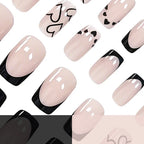 Acrylic Nail Set Heart & Ombre 24 Pieces
