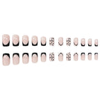Acrylic Nail Set Heart & Ombre 24 Pieces