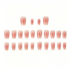 Acrylic Nail Set High-Gloss & Natural Finish