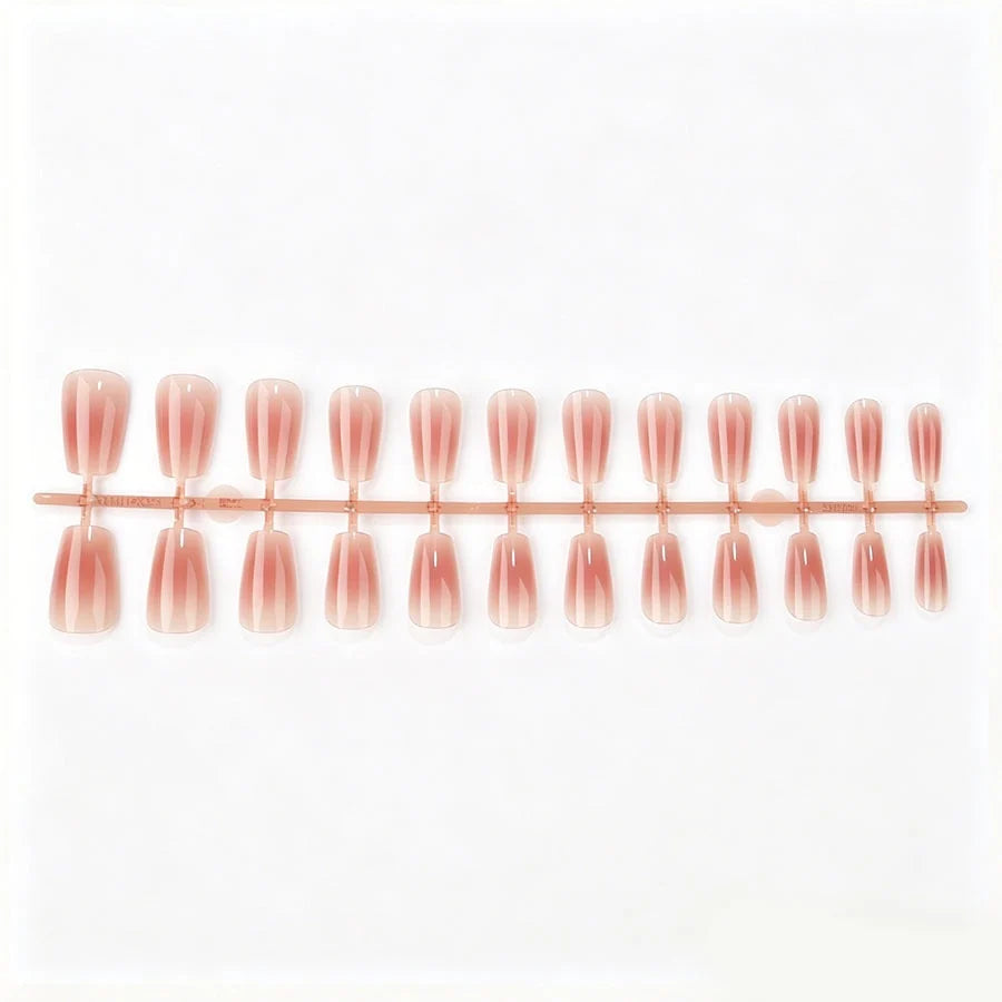 Acrylic Nail Set High-Gloss & Natural Finish