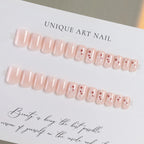 Acrylic Nail Set Intricate Floral High-Gloss Nail-Friendly