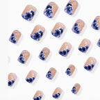 Acrylic Nail Set Intricate Floral Long-Lasting