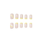 Acrylic Nail Set Lemon Design Lightweight 24-Piece