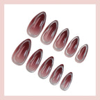 Acrylic Nail Set Ombre Gradient Full-Cover Easy Application