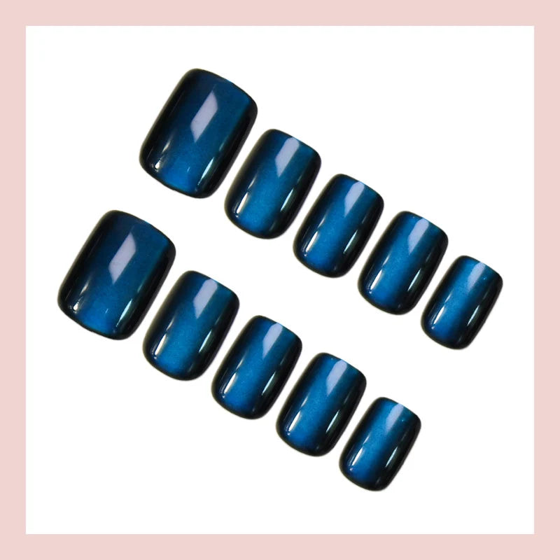 Acrylic Nail Set Ombre Shimmer 24 Pre-Made Tips