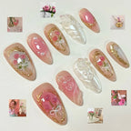 Acrylic Nail Set Reusable Multiple Sizes Playful Designs
