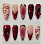 Acrylic Nail Set Self-Adhesive Animal Print