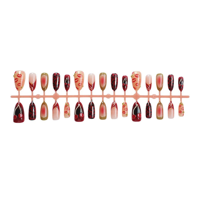 Acrylic Nail Set Self-Adhesive Animal Print