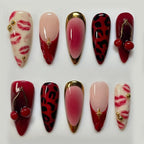 Acrylic Nail Set Self-Adhesive Animal Print
