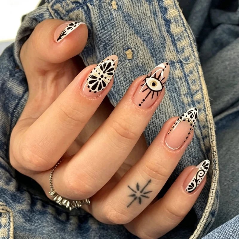 Acrylic Nail Set Stylish Designs Long-Lasting Easy Application