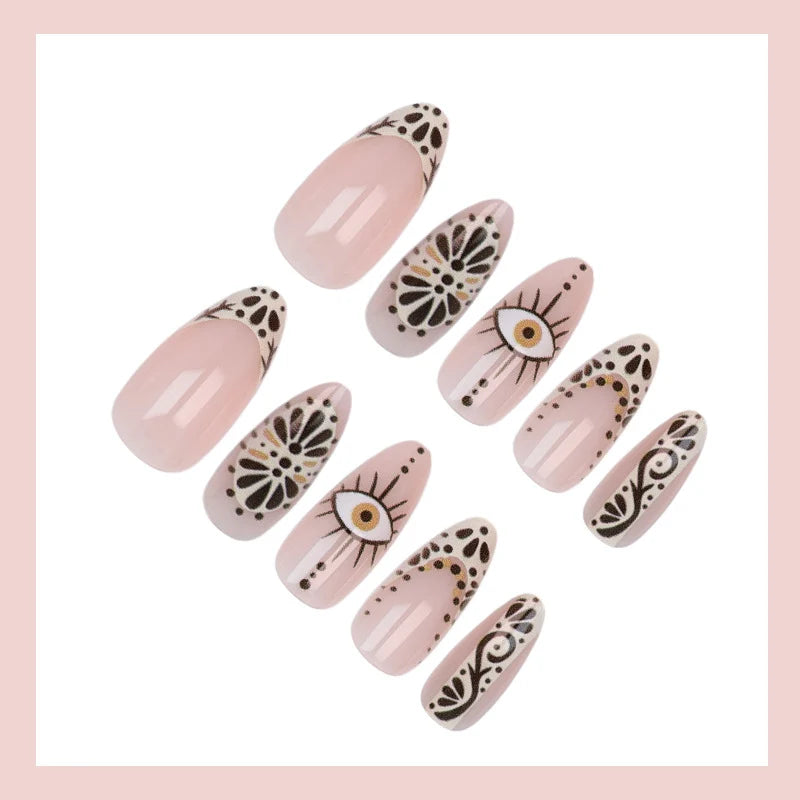 Acrylic Nail Set Stylish Designs Long-Lasting Easy Application