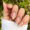 Acrylic Nail Tips Floral Pre-Decorated Set of 24