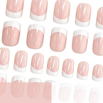 Acrylic Nail Tips French Style Set of 24
