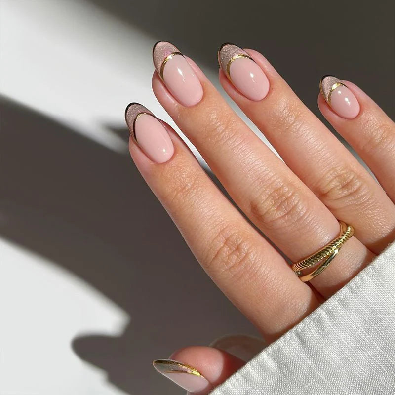 Acrylic Nail Tips French Tip Durable Set of 24