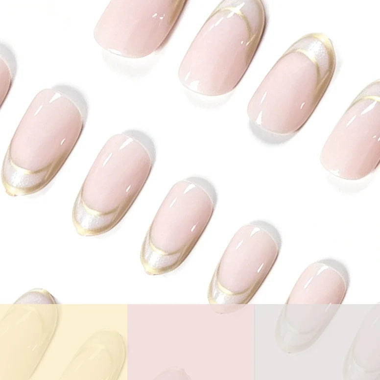 Acrylic Nail Tips French Tip Durable Set of 24