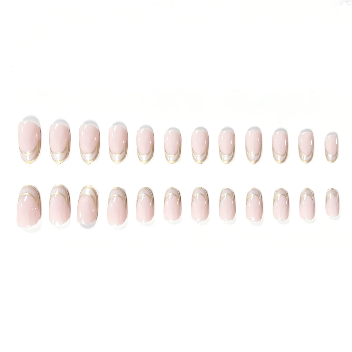 Acrylic Nail Tips French Tip Durable Set of 24
