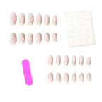 Acrylic Nail Tips French Tip Durable Set of 24