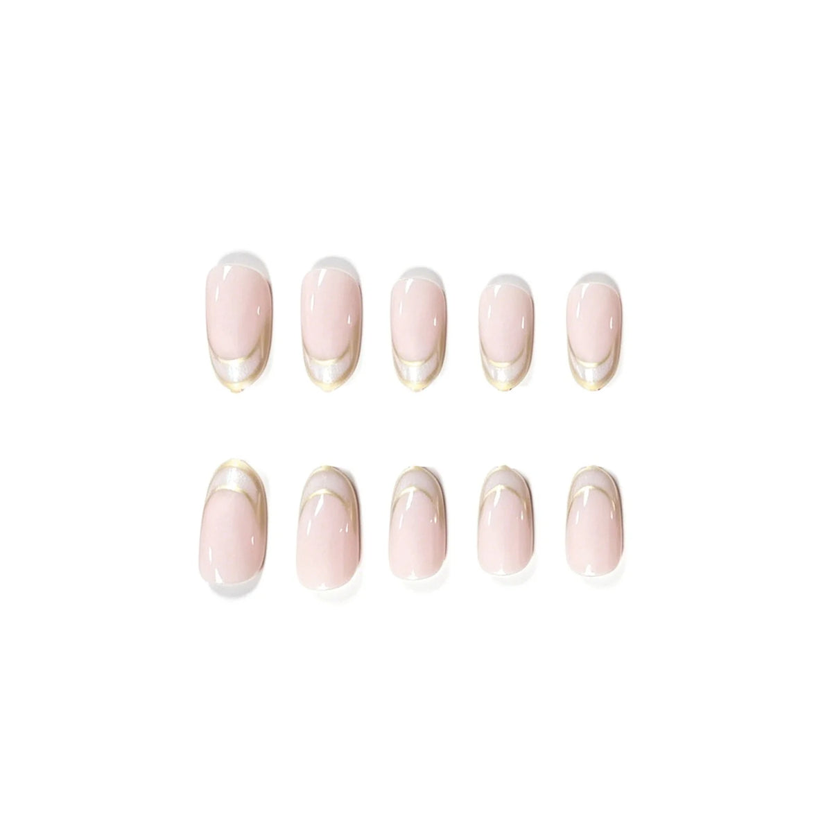 Acrylic Nail Tips French Tip Durable Set of 24