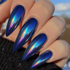 Acrylic Nail Tips Iridescent Finish Set of 24