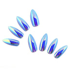 Acrylic Nail Tips Iridescent Finish Set of 24