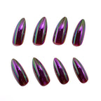Acrylic Nail Tips Iridescent Finish Set of 24