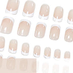 Acrylic Nails French Tip Durable Set of 24