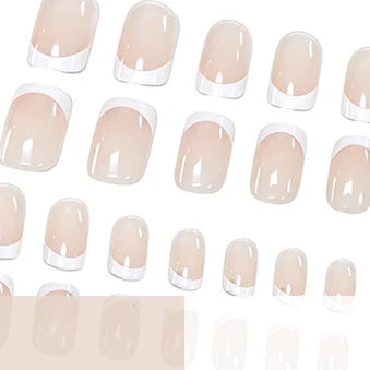 Acrylic Nails French Tip Durable Set of 24