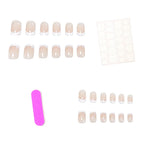 Acrylic Nails French Tip Durable Set of 24