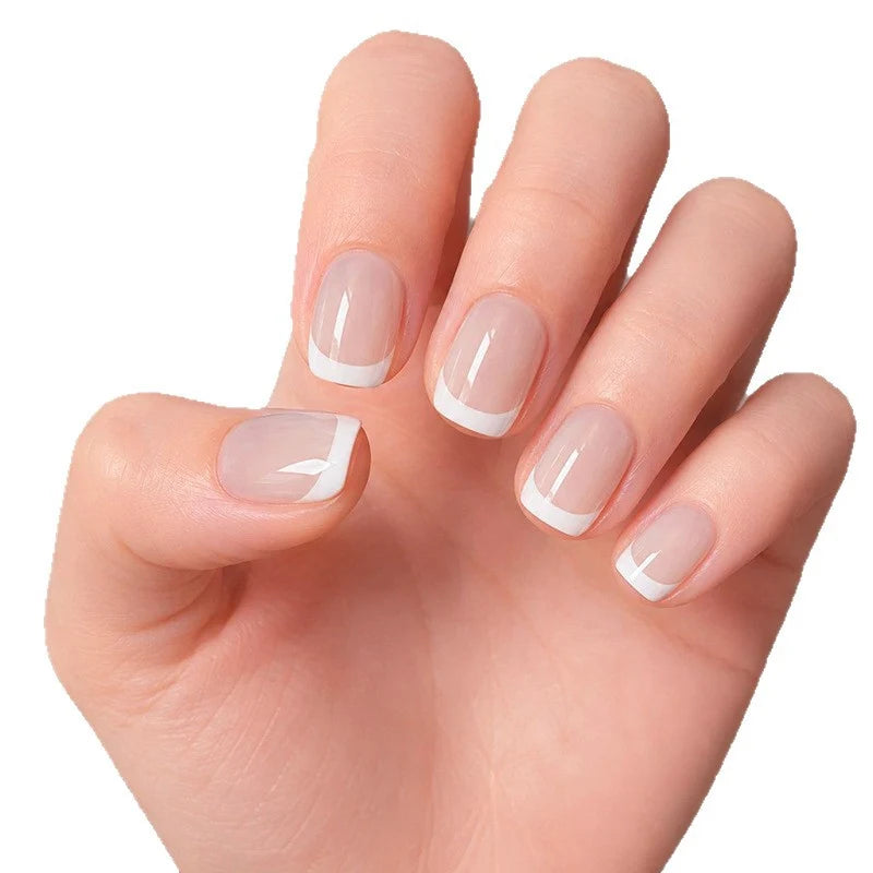 Acrylic Nails French Tip Durable Set of 24