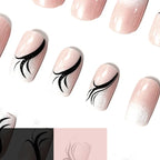 Acrylic Nails French Tip Salon-Quality Set of 24