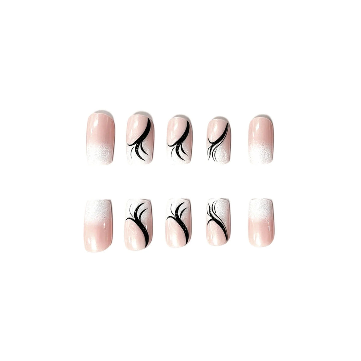 Acrylic Nails French Tip Salon-Quality Set of 24