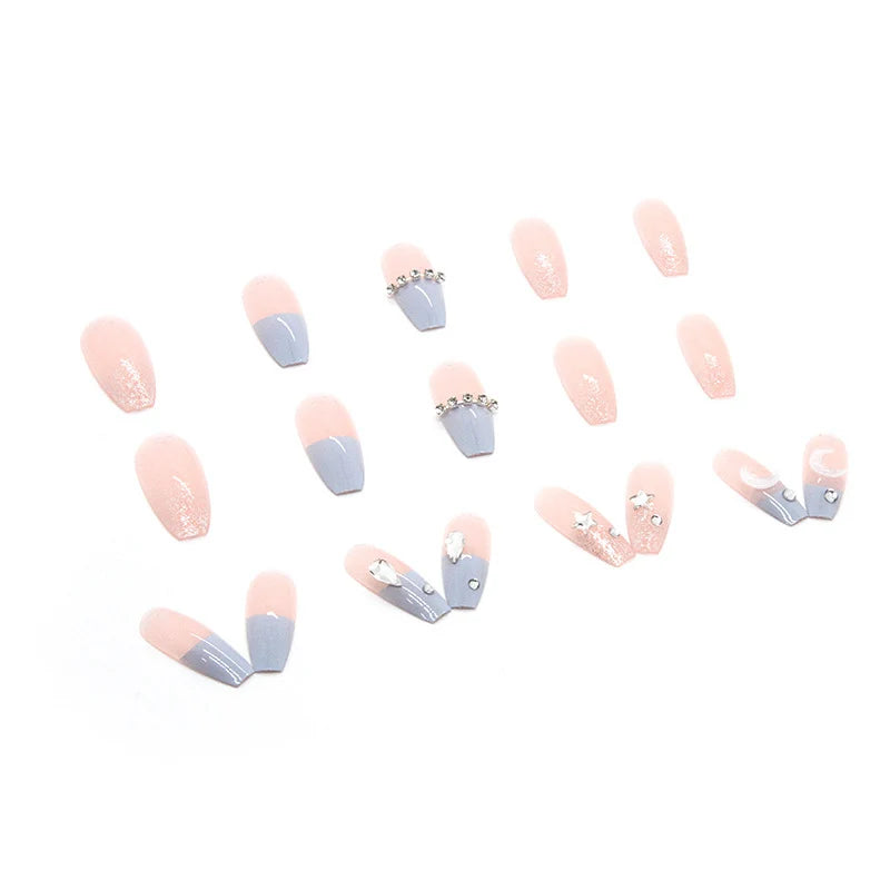 Acrylic Nails Long Celestial Shimmer Glue Kit