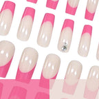 Acrylic Nails Vibrant Artistic Patterns Chip Resistant