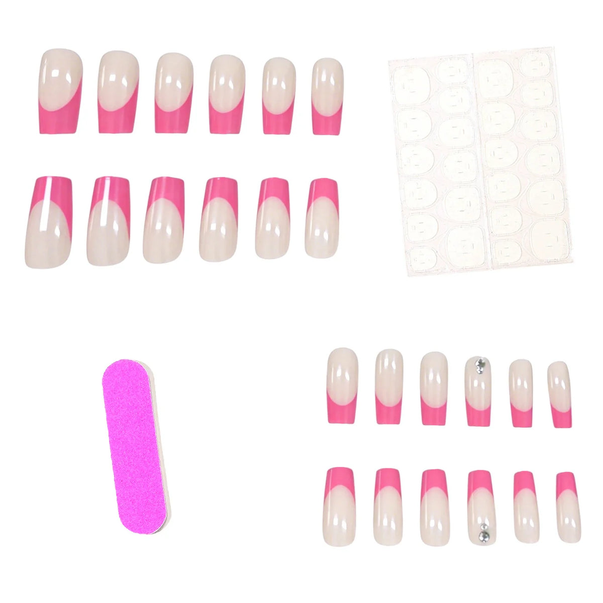Acrylic Nails Vibrant Artistic Patterns Chip Resistant