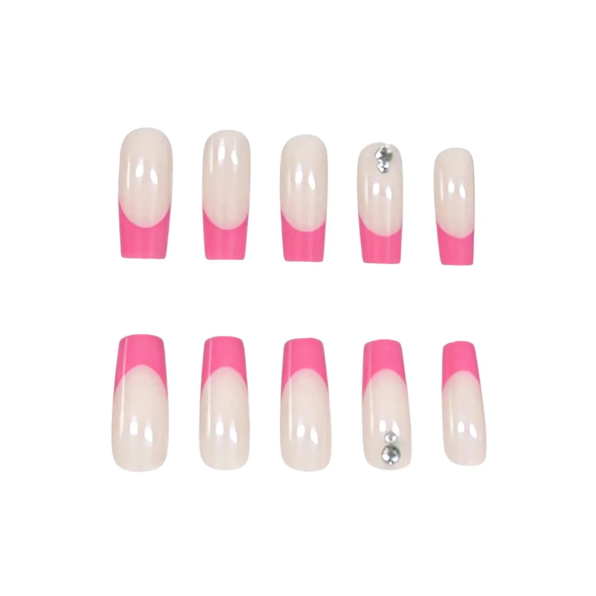 Acrylic Nails Vibrant Artistic Patterns Chip Resistant