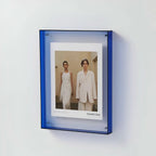 Acrylic Photo Frame Transparent Frameless Two Panel