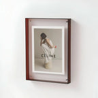 Acrylic Photo Frame Transparent Frameless Two Panel