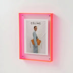 Acrylic Photo Frame Transparent Frameless Two Panel