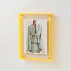 Acrylic Photo Frame Transparent Frameless Two Panel
