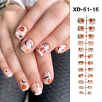 Acrylic Press-On Nail Set Self-Adhesive 24 Pieces
