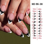 Acrylic Press-On Nail Set Self-Adhesive 24 Pieces