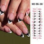 Acrylic Press-On Nail Set Self-Adhesive 24 Pieces