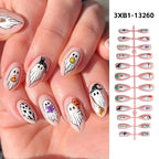 Acrylic Press-On Nail Set Self-Adhesive 24 Pieces