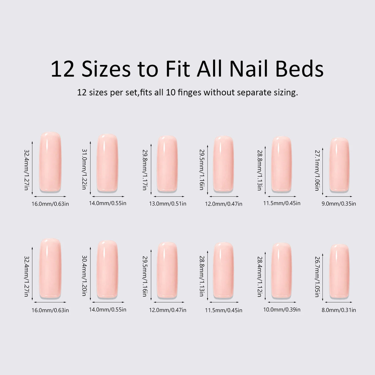 Acrylic Press-On Nails 3D Floral & Glitter Kit